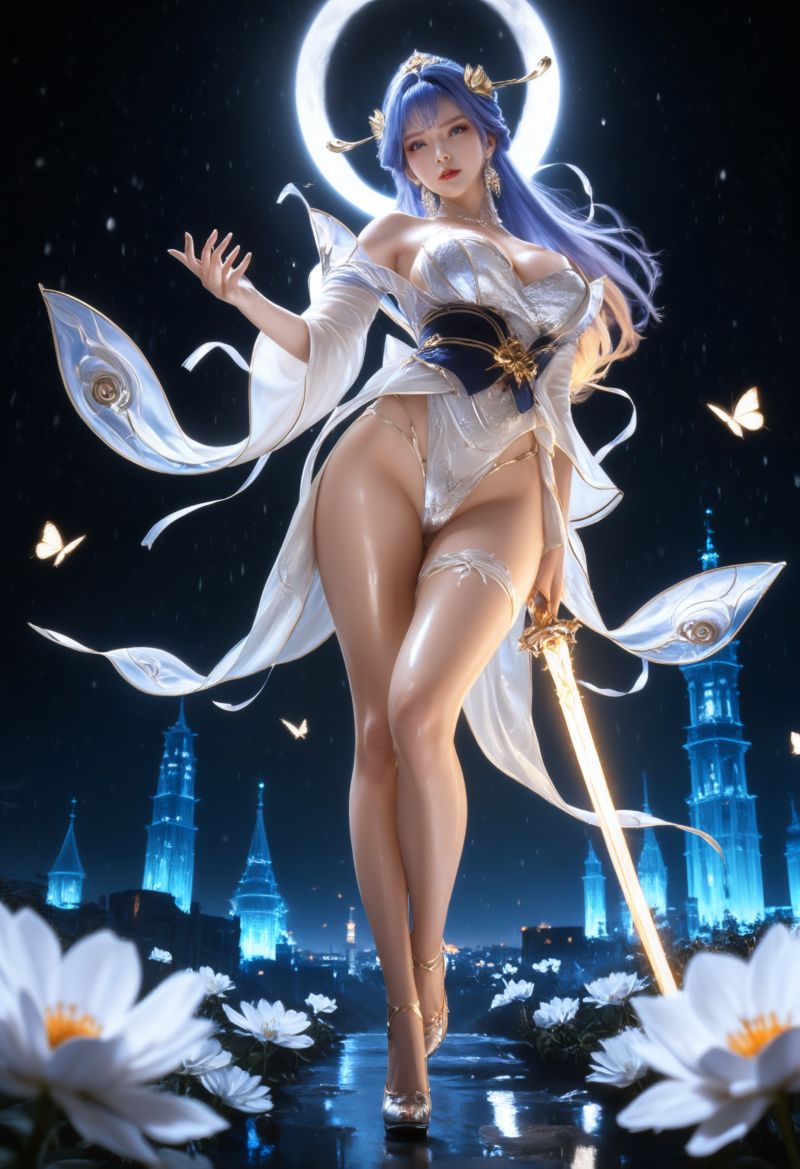 3028-Huachen-AI绘画大神国漫女神图包合集[58套-49G] - 全文